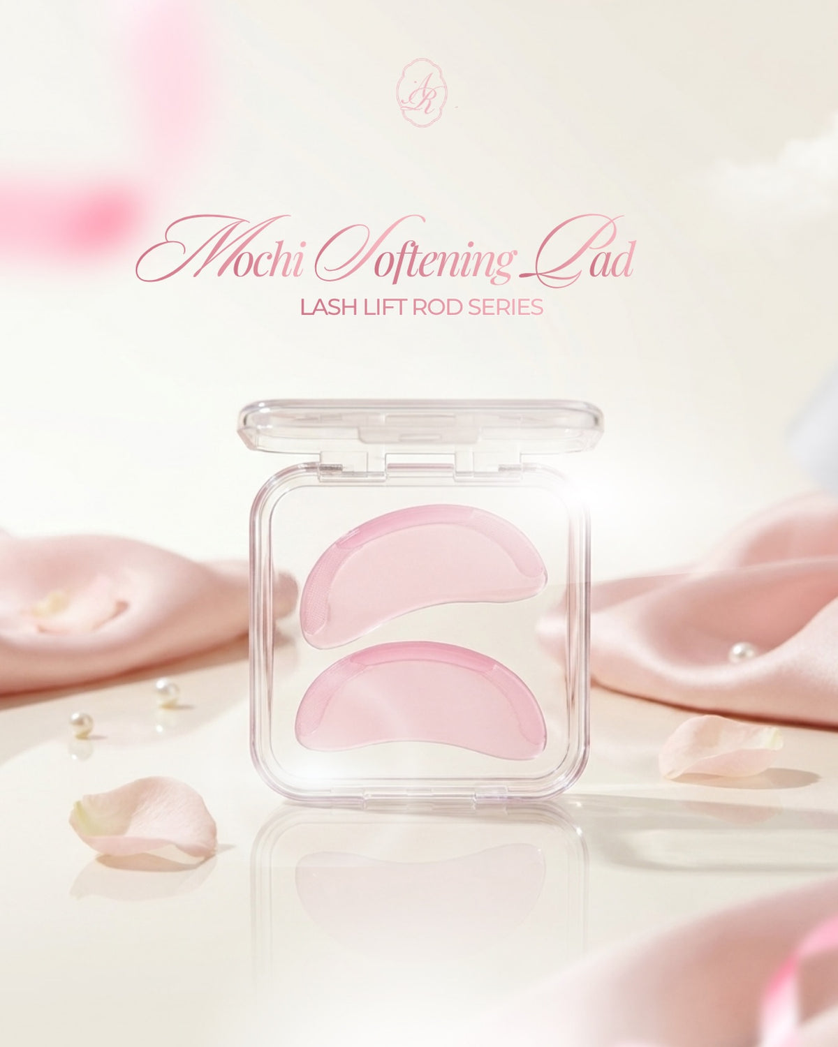 Mochi Softening Pads in a clear case