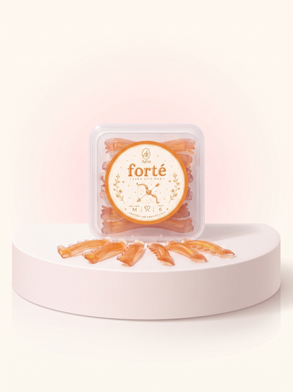 Forte Curl M curl silicone perm pads, set of 6, in packaging